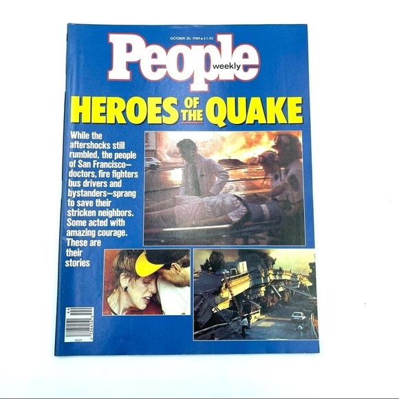 People Weekly Magazine Heroes of Quake 1989 - Picture 1 of 6